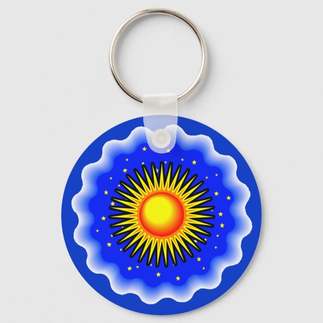 Blue Sun Schlüsselanhänger (Vorderseite)