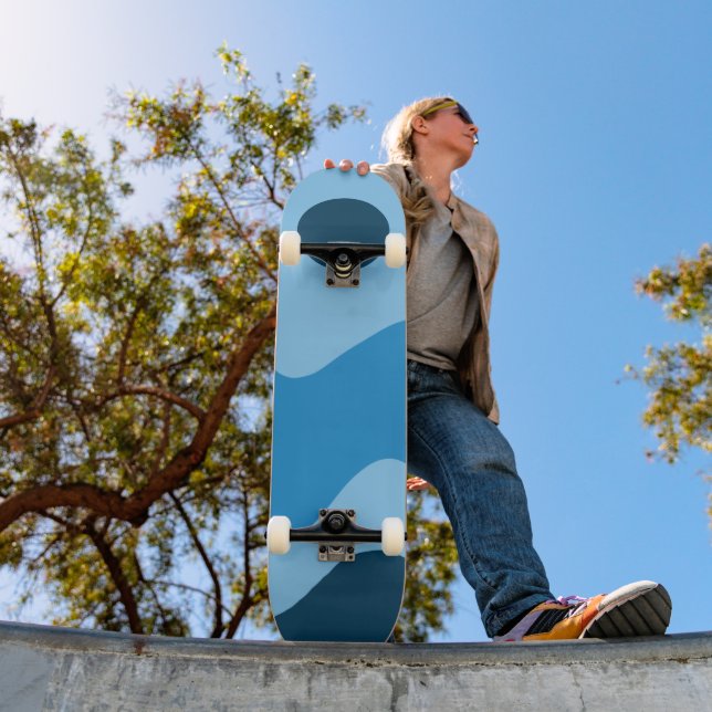 Blue Sun und Wave Halb Pipe Skateboard (Außenbereich 1)