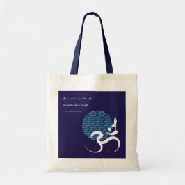 Blue Sun Yoga Spiritual Asian Om Om Calligraphy Tragetasche
