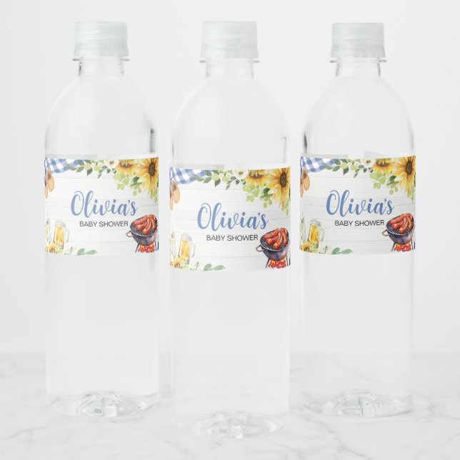 Blue Sunflower GRILLEN Baby Dusche (Flaschen)