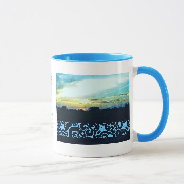 Blue Sunset Design Tasse (Rechts)