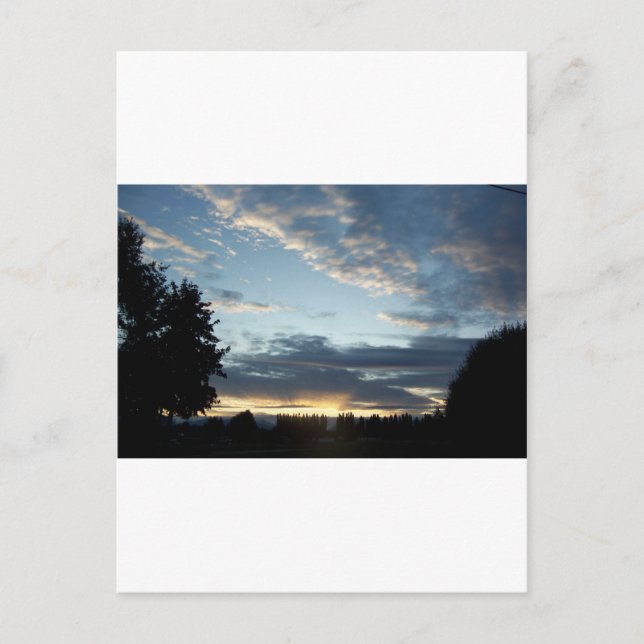 Blue Sunset Dreams Postkarte (Vorderseite)