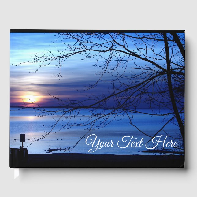Blue Sunset Gästebuch (Vorderseite)