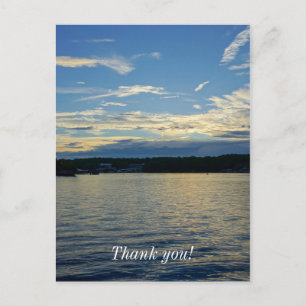 Blue Sunset Lake Ozarks Postkarte