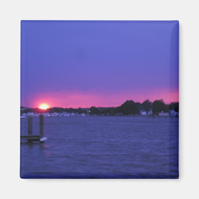 Blue Sunset Magnet (Vorne)
