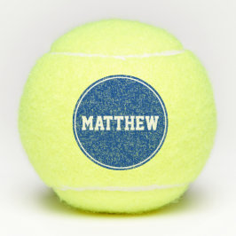 Blue Super Sport Individuelle Name Tennisbälle