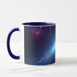 Blue Supernova Outer Space Nebula Astronomy Tasse