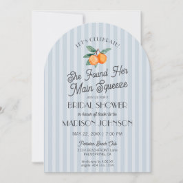 Blue Süsse Main SqueezeCitrus Brautparty Einladung