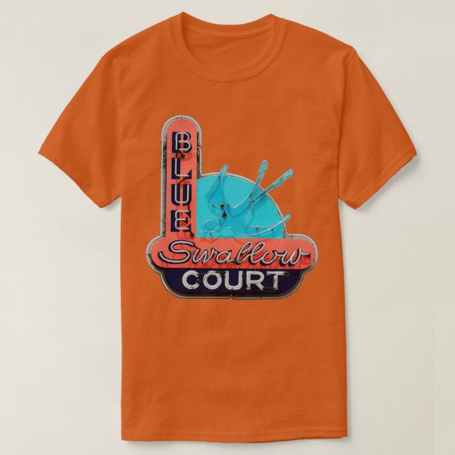 Blue Swallow Court Motel T-Shirt (Design vorne)