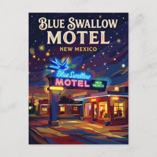 Blue Swallow Motel USA Postkarte