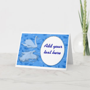 Blue Swans Brautparty oder Hochzeitseinladungen Einladung