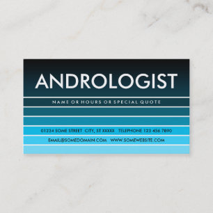 Blue Swatch ANDROLOGIST Visitenkarte