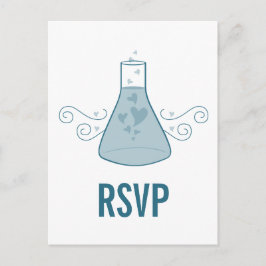 Blue Sweet Chemistry UAWG Postcard Einladungspostkarte