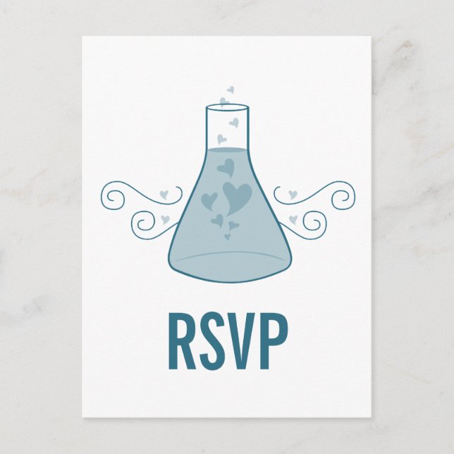 Blue Sweet Chemistry UAWG Postcard Einladungspostkarte (Vorderseite)