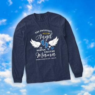Blue Sweetest Angel nennt mich Mama Loss Son Tri-Blend Shirt