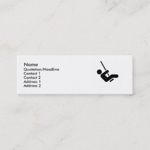 Blue Swinger Calling Card Mini Visitenkarte