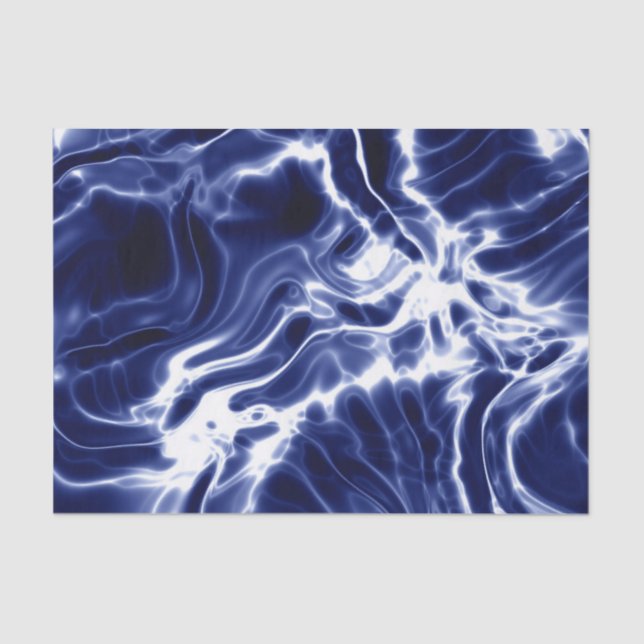 Blue swirly pattern  seidenpapier (Vorderseite)