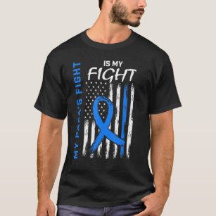Blue T2 Papa Typ 2 Diabetes Awareness American Fl T-Shirt