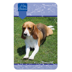 Blue Tab & Blüh Frohe Weihnachtsmagnet Magnet