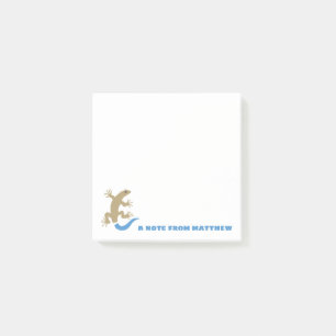 Blue-Tail-Skink-Personalisiert-Post-It-Notes-Pad Post-it Klebezettel