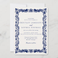 Blue Talavera Tile Spanish Fiesta Wedding