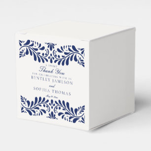 Blue Talavera Tile Spanish Fiesta Wedding Geschenkschachtel