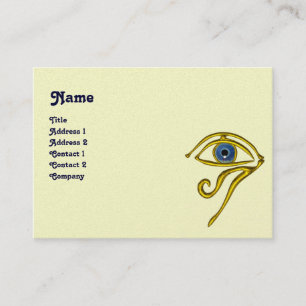 BLUE TALISMAN / GOLD HORUS AUGE Lila Creme Pearl Visitenkarte