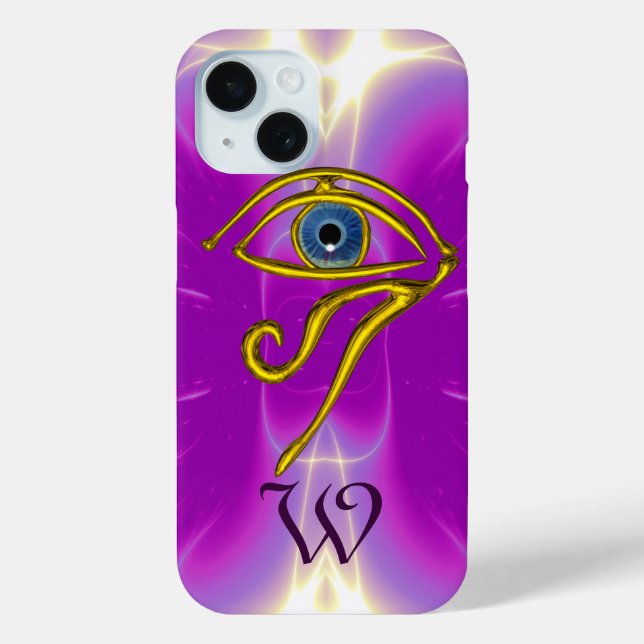 BLUE TALISMAN MONOGRAMM Pink Fuchsia Lila Case-Mate iPhone Hülle (Rückseite)