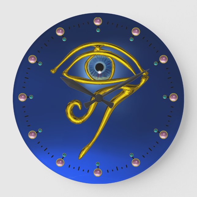 BLUE TALISMAN, Saphire Große Wanduhr (Vorderseite)