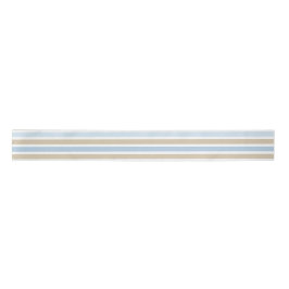 BLUE & TAN STREIFEN SATINBAND