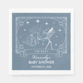 Blue Tarot Baby Dusche Napkin Serviette