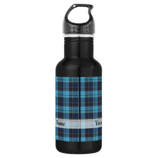 Blue tartan kariert trinkflasche