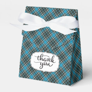 Blue Tartan Kariert Vielen Dank für Ihr Interesse  Geschenkschachtel