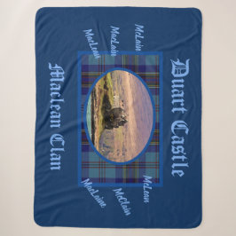 Blue Tartan MacLean Clans schottisches Duart Castl Sherpadecke