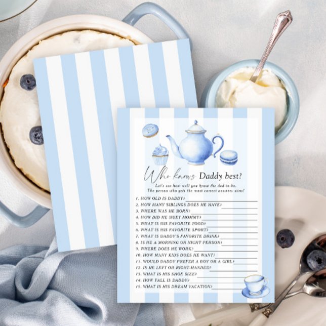 Blue Tea Party - Wer kennt Daddy best game (Von Creator hochgeladen)