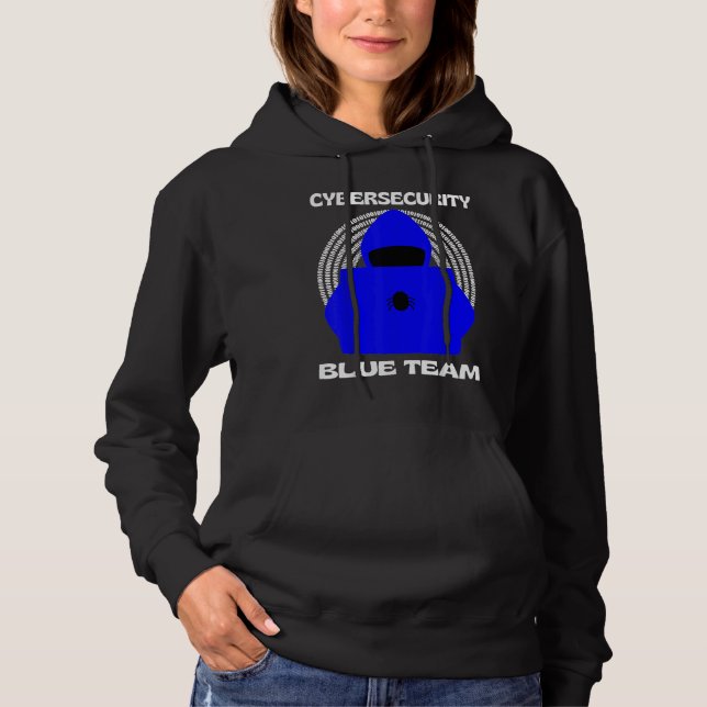 Blue Team Cybersecurity Hacking Ethical Hacker Cyb Hoodie (Vorderseite)