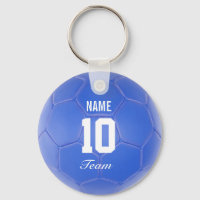 Blue Team Soccer Ball Personalisierter Name