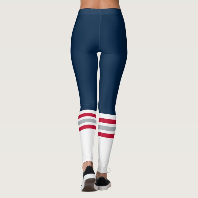 Blue Team Tube Sock Leggings (Rückseite)