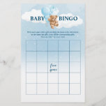 Blue Teddy Bear BINGO Baby Showspiele Flyer<br><div class="desc">Baby Bingo ist ein unterhaltsames und interaktives Spiel, das perfekt für jede Babydusche mit Teddybären geeignet ist. Jeder Gast erhält eine Bingokarte, um Geschenke auszufüllen, von denen Sie denken, dass sie geöffnet werden. Während die Mutter-zu-be ihre Geschenke öffnet, markieren die Gäste die entsprechenden Gegenstände auf ihrer Bingokarte. Der erste Gast,...</div>