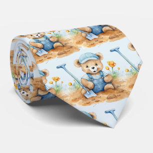 Blue Teddy Bear Krawatte