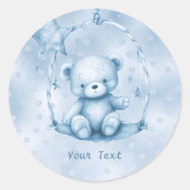 Blue Teddy Bear Sticker