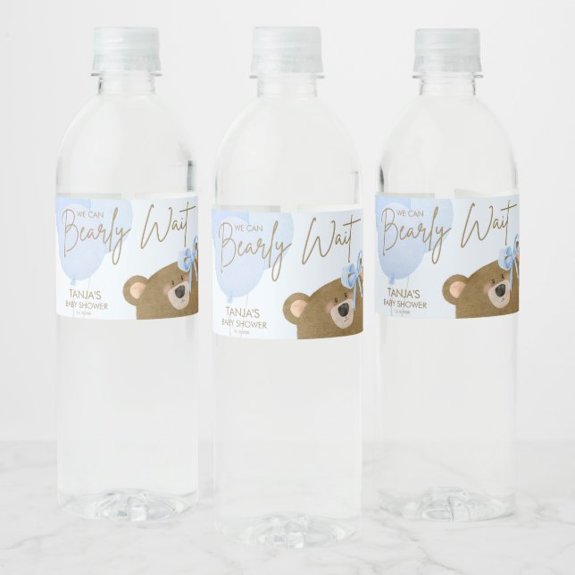 Blue Teddy wir können frühzeitig abwarten Baby Dus (Flaschen)