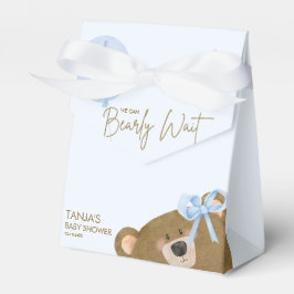 Blue Teddy wir können frühzeitig abwarten Baby Dus Geschenkschachtel