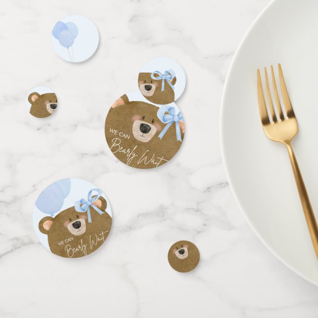 Blue Teddy wir können frühzeitig abwarten Baby Dus Konfetti (Gruppe)