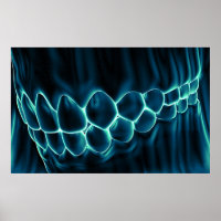 Blue Teeth Bite & Gums Zahnarzt Orthodontist Poste