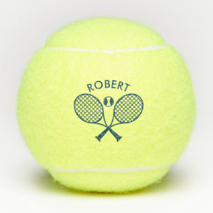 Blue Tennis Thema Custom Monogram Tennisbälle
