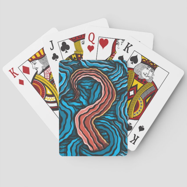 Blue Tentacle Spielkarten (Rückseite)
