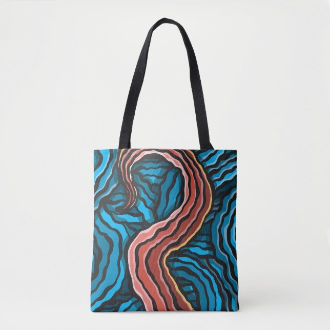 Blue Tentacle Tasche (Vorderseite)