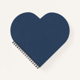 Blue Texture Heart Shaped Spiral Bound Notebook Notizbuch