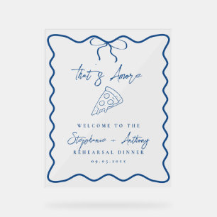 Blue That's Amore Pizza Rehearsal Dinner
